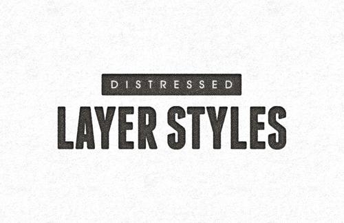 Distressed Layer Styles