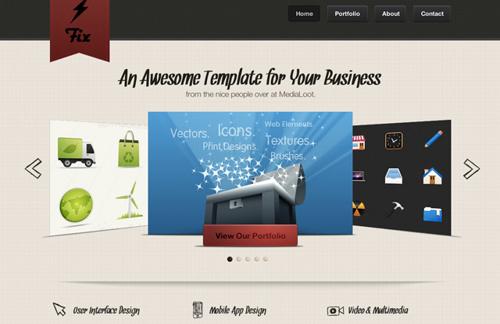 Fix: A Sharp Website Template