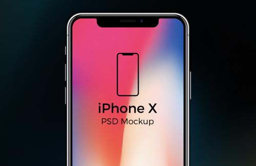 Free iPhone X + iPhone 8 PSD Mockups