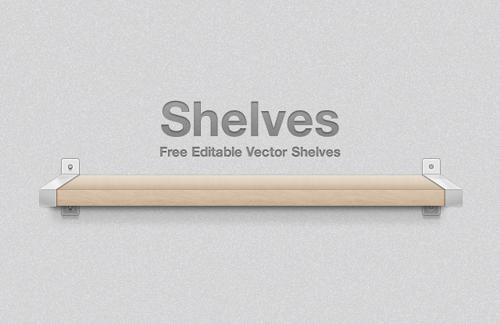 Free Vector Shelves