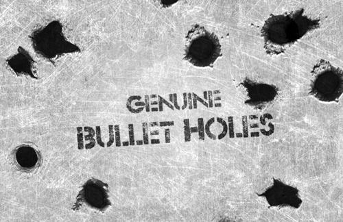 Genuine Bullet Hole Brushes