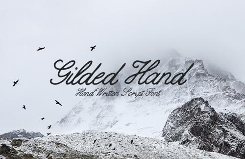 Gilded Hand - Handwritten Script Font