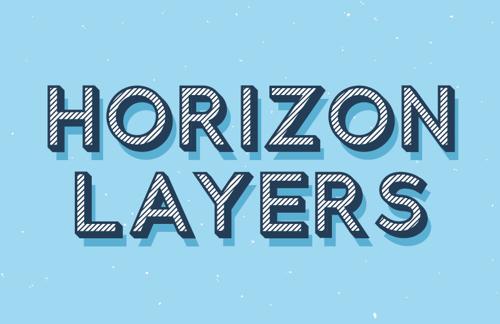 Horizon Layers Font