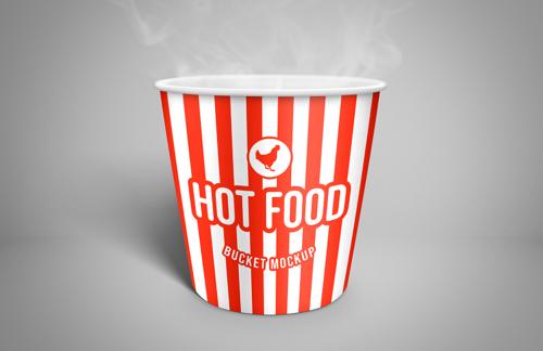 Hot Food Bucket Mockup