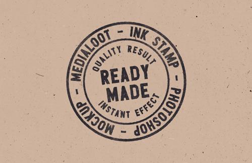 Ink Stamp Photoshop Mockup