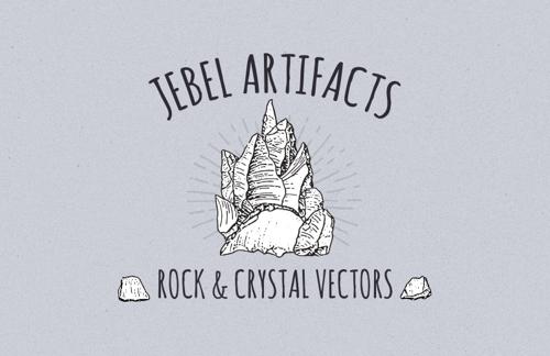 Jebel Artifacts: Rock & Crystal Vectors