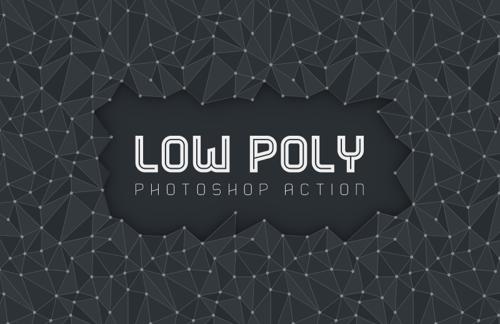 Low Poly Photoshop Action