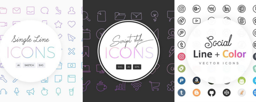 32 Simple Line Icons for Websites and Digital Designs (Updated in 2023)