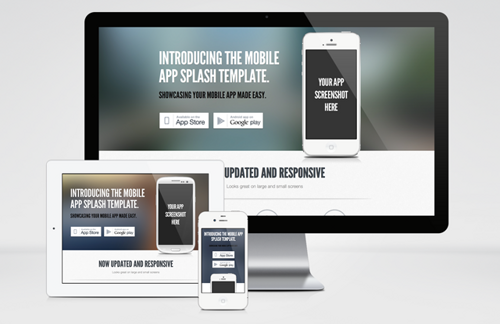 App Splash Page Template