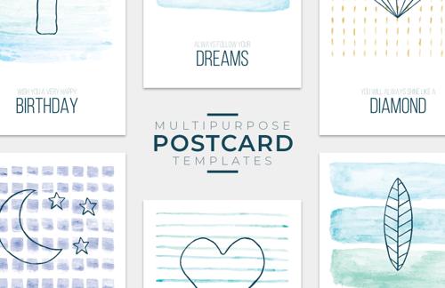 Multipurpose Postcard Templates