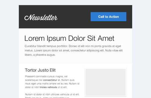 HTML Newsletter Email Template