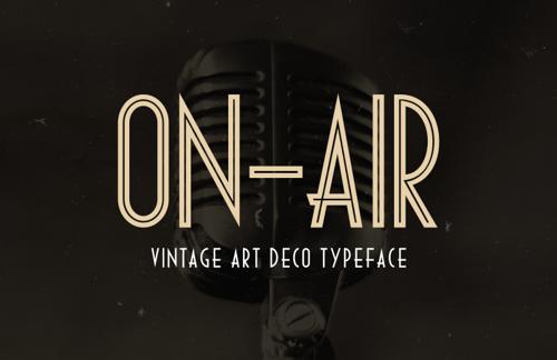On-Air - Vintage Art Deco Font
