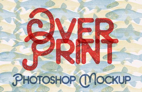 Overprint Photoshop Mockup