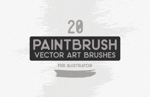 Paintbrush Strokes Vector Art Brushes