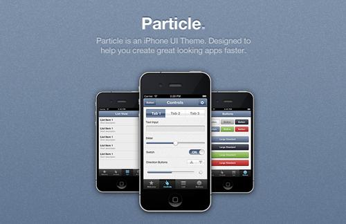 Particle iPhone App UI Theme