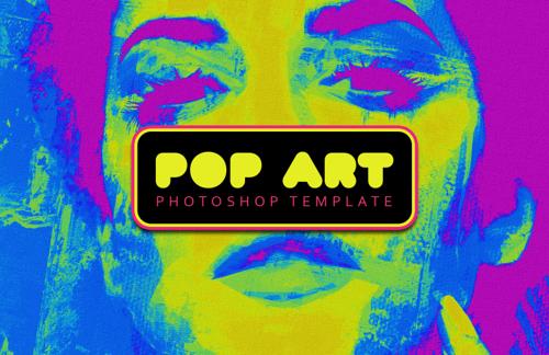 Pop Art Photoshop Template