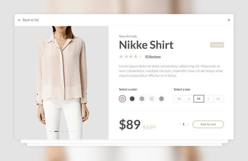 Product Card UI for Sketch