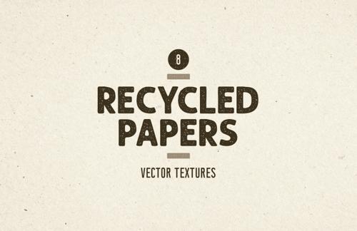 Recycled Papers Vector Textures
