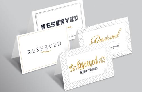 Reserved Sign Template (AI, Word)