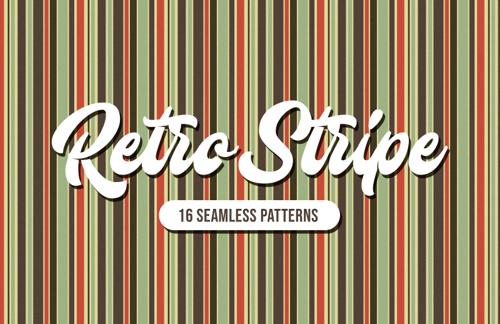 Retro Stripe Seamless Patterns