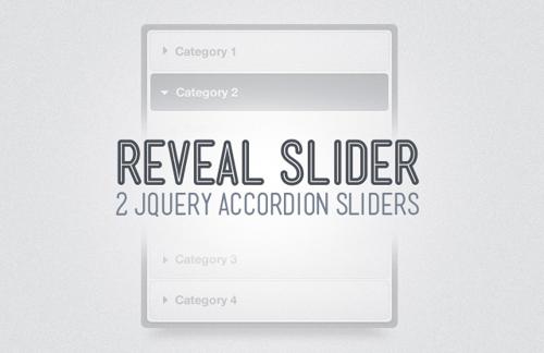 Reveal jQuery Accordion Slider