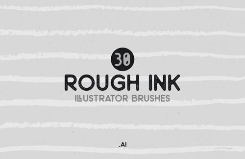 Rough Ink Illustrator Brushes