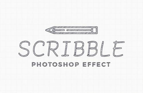 Scribble Photoshop Effect Mockup