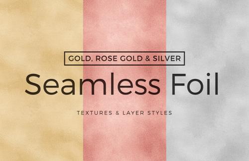 Seamless Foil Textures & Layer Styles