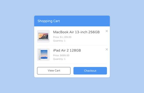 Shopping Cart Design Templates