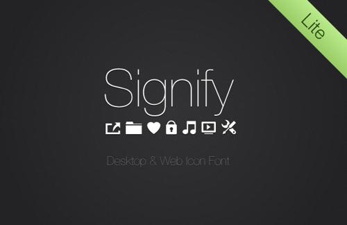 Signify Lite: Free Icon Font