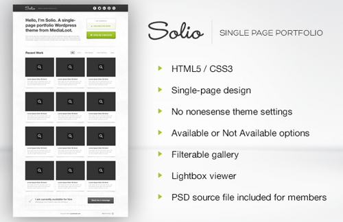 Solio - Wordpress Theme