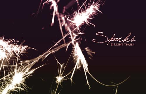 Sparks & Light Trails Brushes