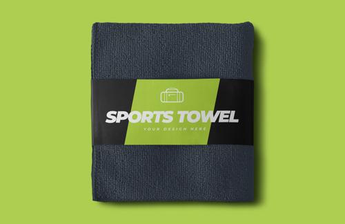 Free Sports Towel Mockup