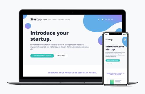 Startup Landing Page Bootstrap Template
