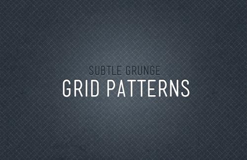 Subtle Grunge Grid Patterns