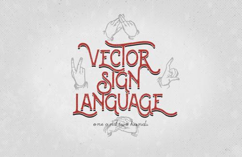 Vector Sign Language Icons