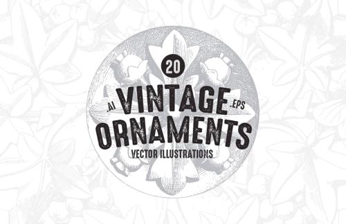 Vector Vintage Ornaments