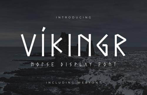 Vikingr - Norse Viking Display Font