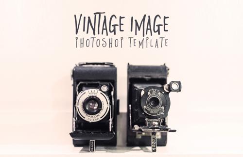 Vintage Image Photoshop Template