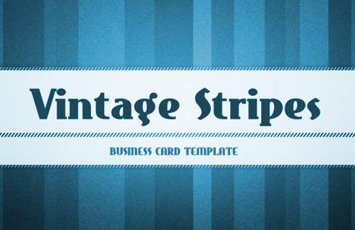 Vintage Stripes Business Card