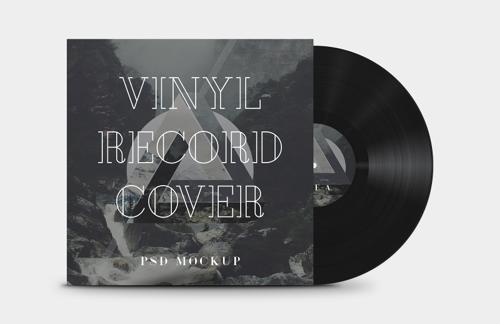 Vinyl Record Cover Mockup