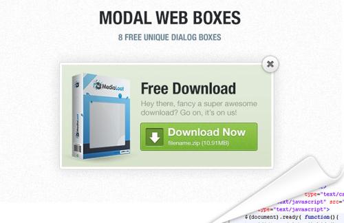 HTML/CSS Modal Web Boxes
