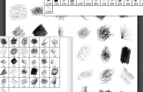 Doodles & Scribbles Photoshop Brushes