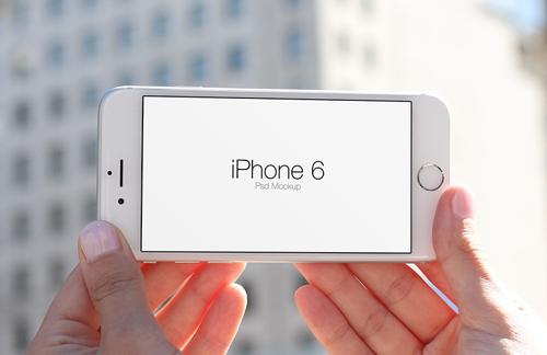 iPhone 6 In Hand Psd Mockups