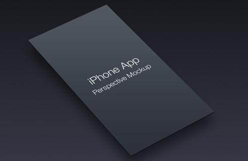 iPhone App Perspective Mockup - Vol 1