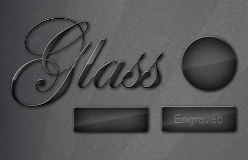 Classy Glass Text & Button Styles